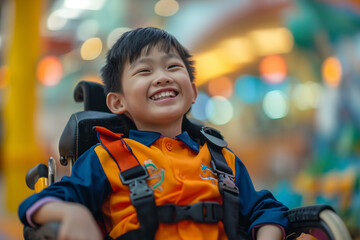 A child with autism syndrome. autism awareness