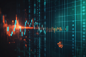 A computer screen with a lot of numbers and lines