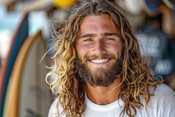 Riding the Waves: A Beach-Ready Surf Shop Owner on the Boardwalk
