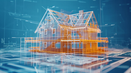 Obraz premium house under construction genarated AI