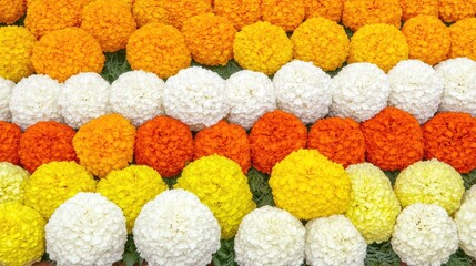Vibrant Marigold Flower Arrangement for Celebrations