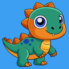 Obraz premium Game sprite sheet of cute cartoon dinosaurs of all types, collection sheet, 2d game sprite, asset store 2d flat cartoon drawing vector, vector, digital illustration vector, svg