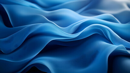 Obraz premium Abstract Blue Wavy Background Illustration