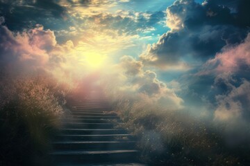 Heavenly Sky light sky landscape.