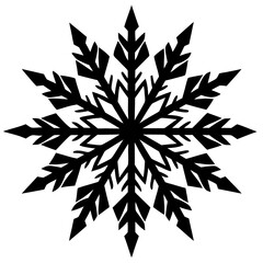 christmas snowflake illustration vector