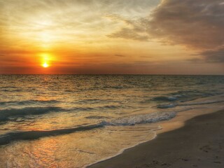 Beautiful Sunset at the Beach, Englewood, Florida