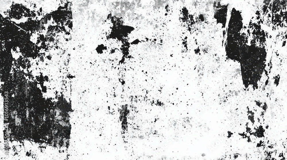 Aufkleber the image features a textured background marked by a chaotic arrangement of black and white tones, r