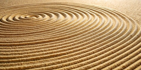 Fototapeta premium Minimalist detailed photography capturing mesmerizing patterns in sand grains