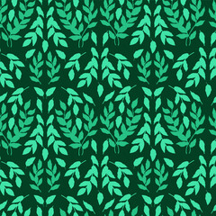 seamless pattern with leaves