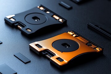 Minimalist icon of a floppy disk, symbolizing the data storage trends of the past before the digital cloud