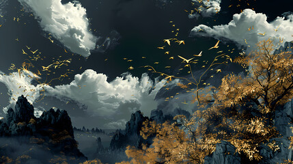 water surface  generated AI