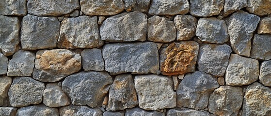 Fototapeta premium Texture of a stone wall. Old castle stone wall texture background. Stone wall as a background or texture. Part of a stone wall