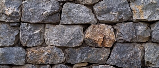 Fototapeta premium Texture of a stone wall. Old castle stone wall texture background. Stone wall as a background or texture. Part of a stone wall