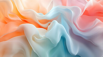 Obraz premium Abstract Background with Soft Pastel Colors and Flowing Lines