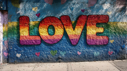 Love Graffiti Wall