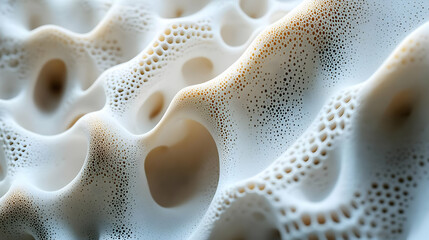 Abstract 3D Background with White and Brown Circular Pattern