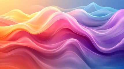 Obraz premium Abstract Background with Wavy Lines and Gradient Colors