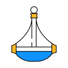 pendant lamp ceiling line icon vector. pendant lamp ceiling sign. isolated symbol illustration