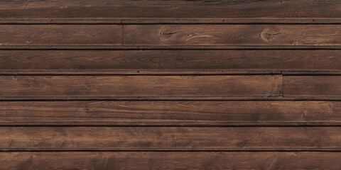 Naklejka premium dark brown varnished clapboard texture background