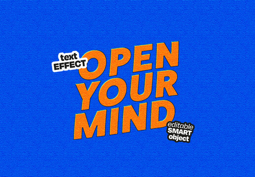 Stitch Texture Text Effect