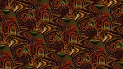 Abstract hexagon spinning shiny liquid background, abstract background with waves