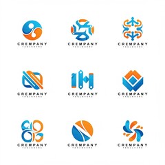 set of abstract icons