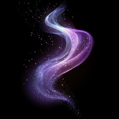 A magical glow light ethereal nebula.