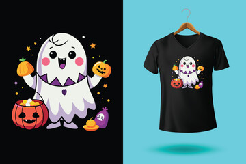 Halloween boo t shirt design