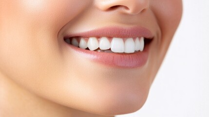 Obraz premium Bright Smile with Healthy Teeth and Skin Tone