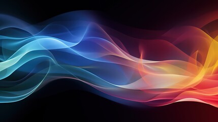 Fototapeta premium Abstract Colorful Smoke Flowing Design Background