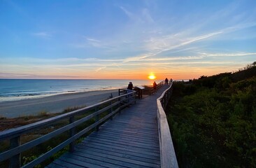 Obraz premium sunset on the beach on the island of Ile de Re in France