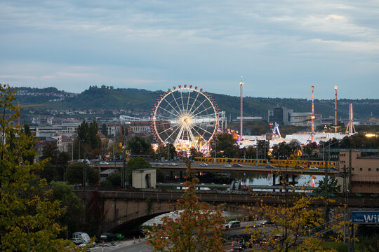 Stuttgarter Volksfest - Cannstatter Wasen in Stuttgart 06.10.2024 Baden Wuerttemberg, Germany.