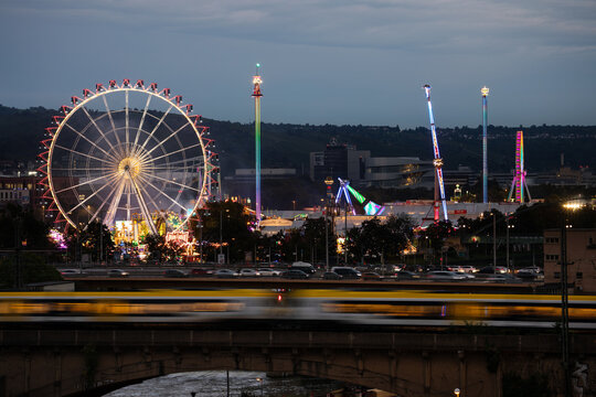 Stuttgarter Volksfest - Cannstatter Wasen in Stuttgart 06.10.2024 Baden Wuerttemberg, Germany.