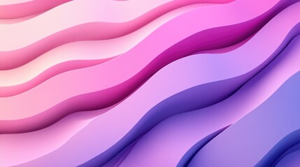 Obraz premium Sophisticated Pink and Purple Waves. Modern Abstract 3D Ripple Design