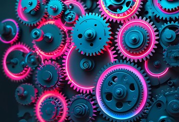 abstract gear pattern