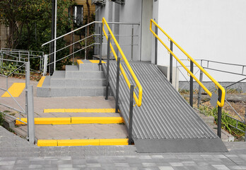 Staircase and ramp