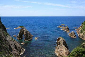 鳥取県岩美町　千貫松島周辺の風景