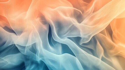 Obraz premium Soft Flowing Fabric Texture in Warm and Cool Tones