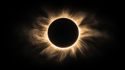 Obraz premium Breathtaking Solar Eclipse with Radiant Corona Effects