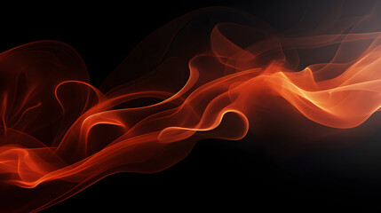 Obraz premium Graceful Smoke Waves: Ethereal Pink and Blue Flow on Dark Background