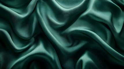 Obraz premium Abstract Green Fabric Texture Background Illustration