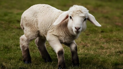 Obraz premium sheep in the field
