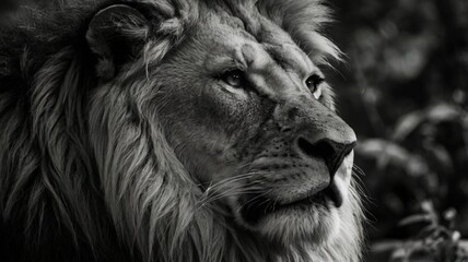 portrait of a lion