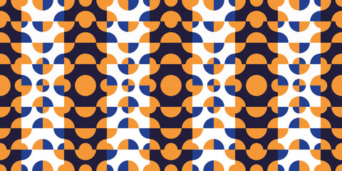 Seamless geometric pattern combination of spring lines on black and white square plane. Perfect for printing, design backgrounds, wallpaper and tiles, gift wrapping