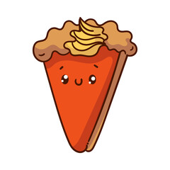 Kawaii food cartoon of cupcakes illustration. vector icon of cute Japanese doodle style for kid product, sticker, shirt, wallpaper, card