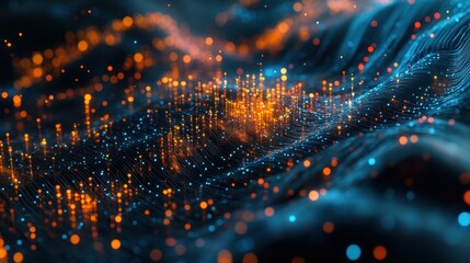 Obraz premium Data mining analysis, abstract visual of data extraction