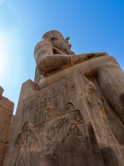 Image of colossi statues of Ramses II at Luxor Temple, Egypt