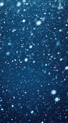 Obraz premium Soft falling snowflakes create a minimalist winter texture on a dark blue background