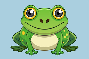 Obraz premium cartoon cute frog