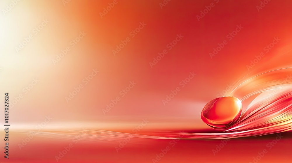 Poster a red gradient background with soft blending, transitioning from a deep burgundy to a bright, energe